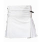 Men’s White Utility Kilt – Rugged, Clean & Functional