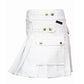 Men’s White Utility Kilt – Rugged, Clean & Functional