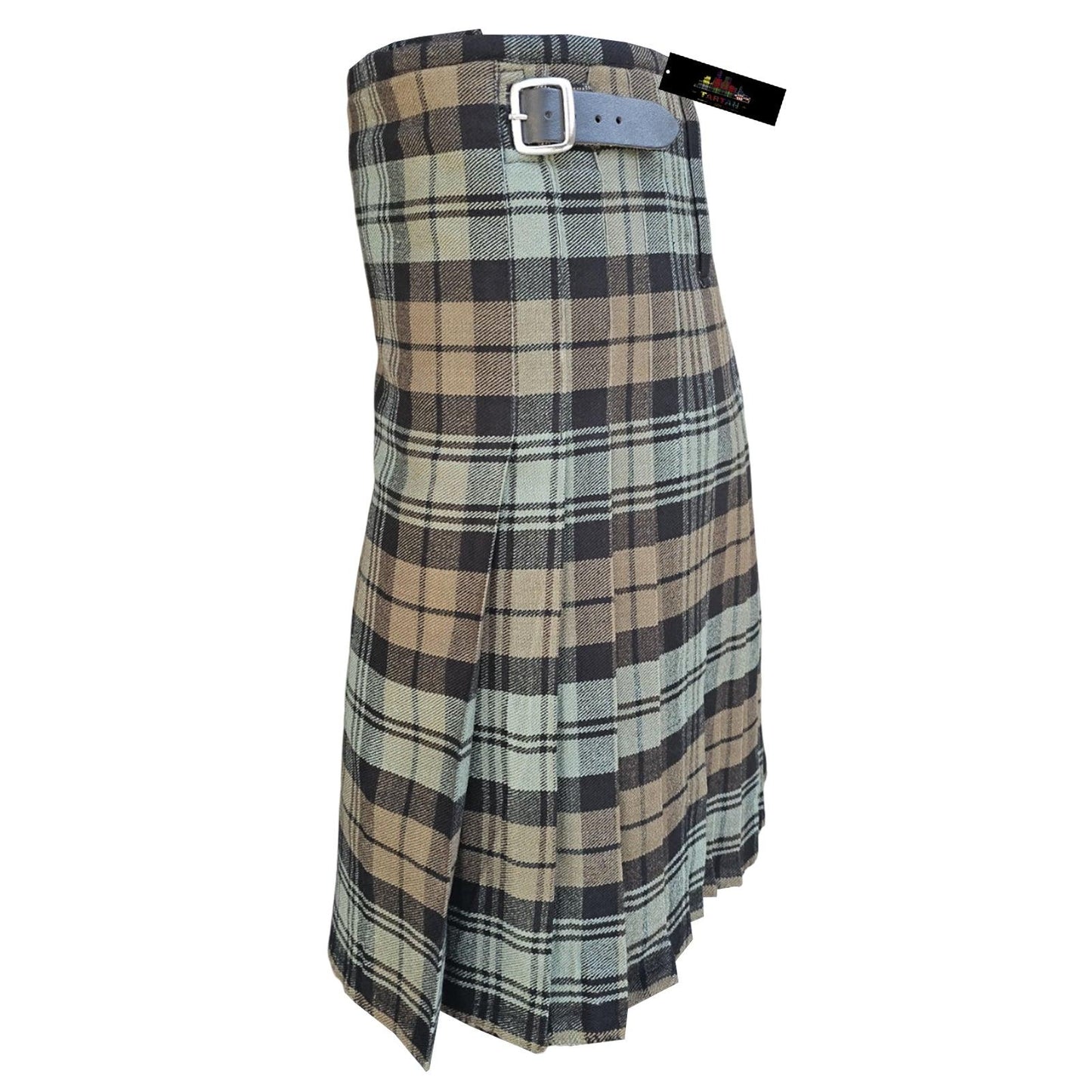 Black Watch Weather Tartan Kilt – Heavyweight Traditional Scottish Military Style Kilt for Men