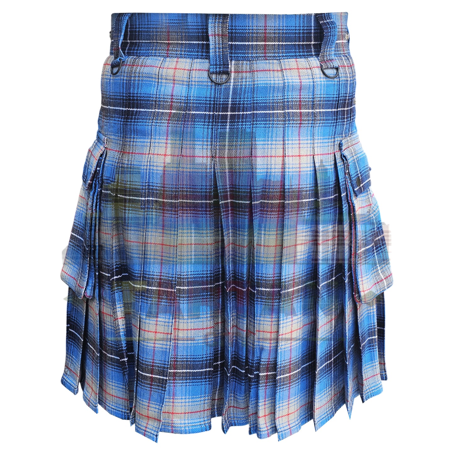 Blue Tartan Utility Kilt – Traditional Style Meets Modern Utility