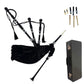 Black Velvet Tartan Bagpipe With Black Hard Case