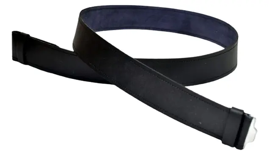 5 Leather Kilt Belt Adjustable size for Kilts Highland Black Embossed/Plain-TC