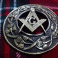 TC Men’s Kilt Fly Plaid Brooches Masonic Antique Finish/plaid brooches masonic
