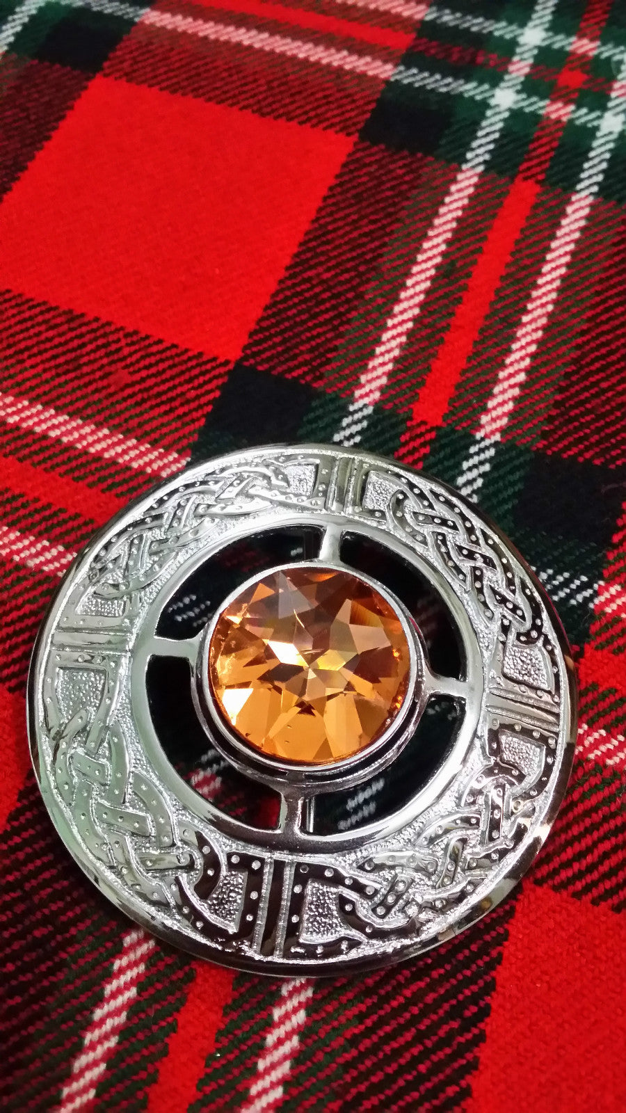 TC Men’s Kilt Fly Plaid Brooches Celtic Design Various Colors/Ladies Brooch Pins