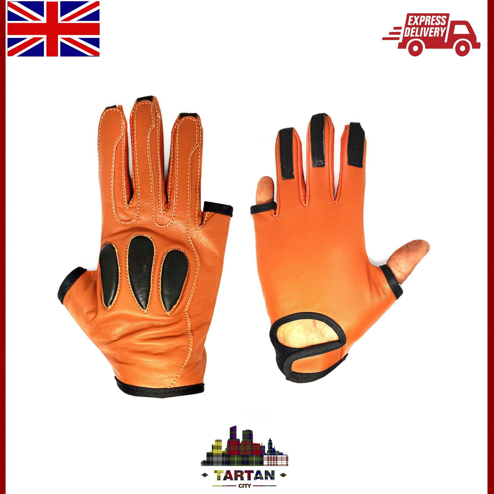 TC Italian Archer 3 Full Finger Hunting Shooting Protective Leather Gloves