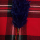 T C Feather Hackle Plume Glengarry Cap Royal Blue/Balmoral Hats feather hackle