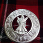 TC Men’s Kilt Fly Plaid Brooch St Andrews Mount Silver Plated/fly plaid brooch