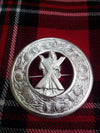 TC Men’s Kilt Fly Plaid Brooch St Andrews Mount Silver Plated/fly plaid brooch