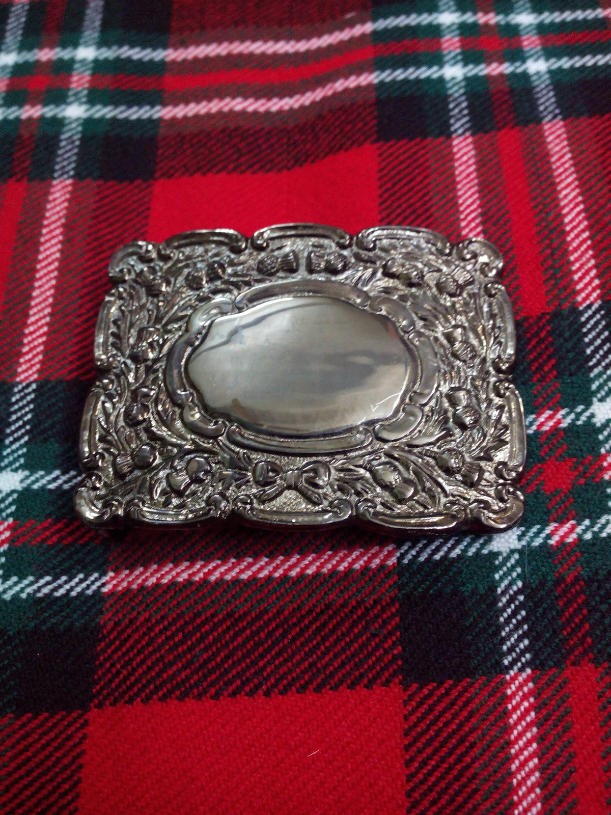 TC Men’s Kilt Belt Buckle Thistle Matt Antique Finish/Thistle Kilt belt Buckles