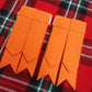 TC Men’s Kilt Sock Flashes Orange Tartan/Scottish Kilt Hose Flashes orange