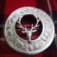 TC Men’s Kilt Fly Plaid Brooch Stag Head Silver Plated/Kilt Brooches
