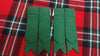 TC Men’s Kilt Sock Flashes Green Tartan/Scottish Kilt Hose Socks flashes green
