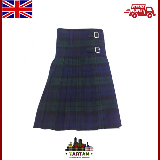 Highlandware Classic 5-Yard Black Watch Tartan Kilt for Men