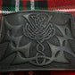 TC Men’s Highland Kilt Belt Buckle Celtic Knot Thistle Jet Black Finish/Buckles