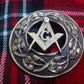 TC Men’s Kilt Fly Plaid Brooches Masonic Antique Finish/plaid brooches masonic