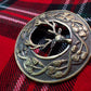 TC Stag Head Fly Plaid Brooch Antique Finish/Kilt Stag Deer Head