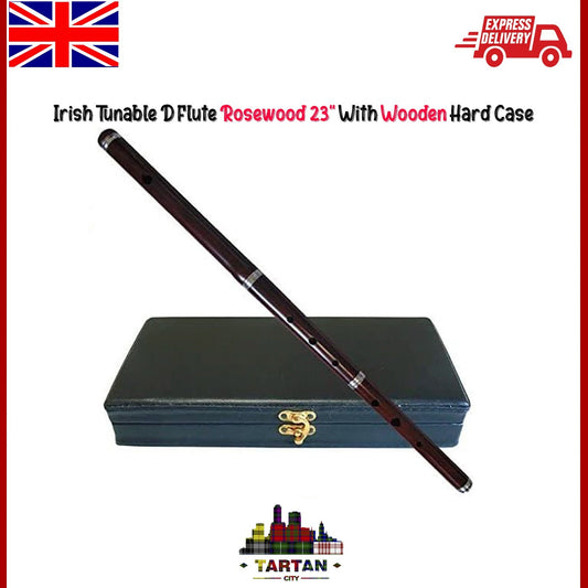 Tartancity - Tunable D Flute - 23" Length, 3-Piece Set with Hard Case