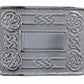MEN'S SCOTTISH KILT BELT BUCKLES - CELTIC DESIGNS CHROME BUCKLES-Tc