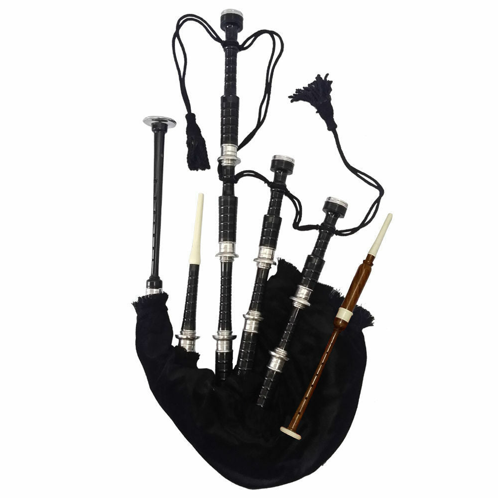 TC Scottish Great Highland Bagpipe Silver mount Rosewood Various Tartan Bagpipes