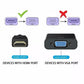 TC HDMI Fits for Male IN to VGA Female OUT Converter Cable Adaptor Black for TV