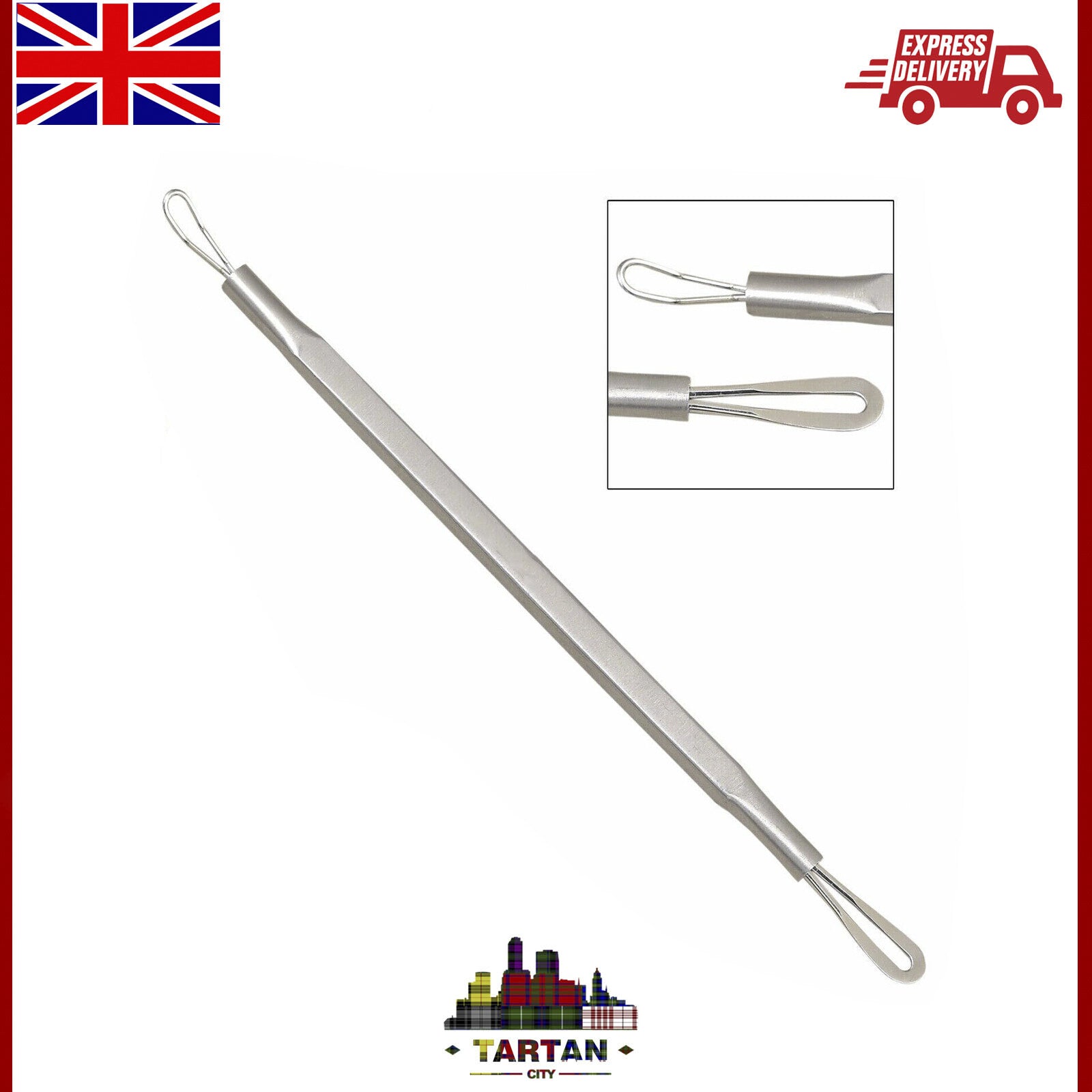 AC Cuticle Pusher Spoon Manicure Nail Pusher Scraper Remover Stainless Steel