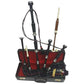 Great Highland Bagpipes Rosewood Silver Amount/Scottish Bagpipes with Hard Case