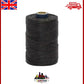 50g Roll of Black Bagpipe Hemp - Ideal for Practice Chanter Reeds, Not Waxed