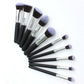 10pcs Kabuki Style Professional Make up Brush Set Foundation Blusher Face Powder