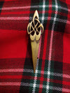 TC Celtic Swirl Kilt Pin Antique Finish 4"/Highland kilt pin CELTIC swirl Design