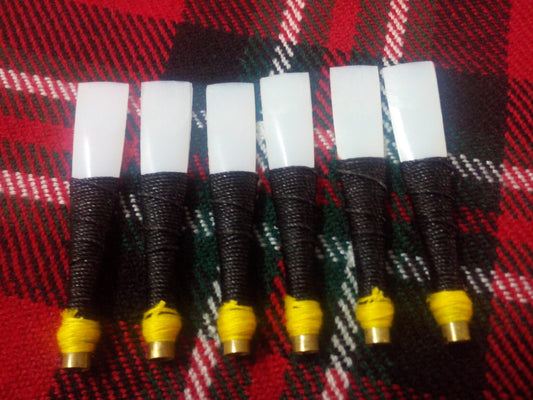 New Scottish Bagpipe Practice Chanter Synthetic Reed/Practice Chanter Reeds 6pcs