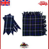 Kilt Fly Plaid Douglas Blue Tartan 48"X48"/fly plaid douglas tartan + Flashes