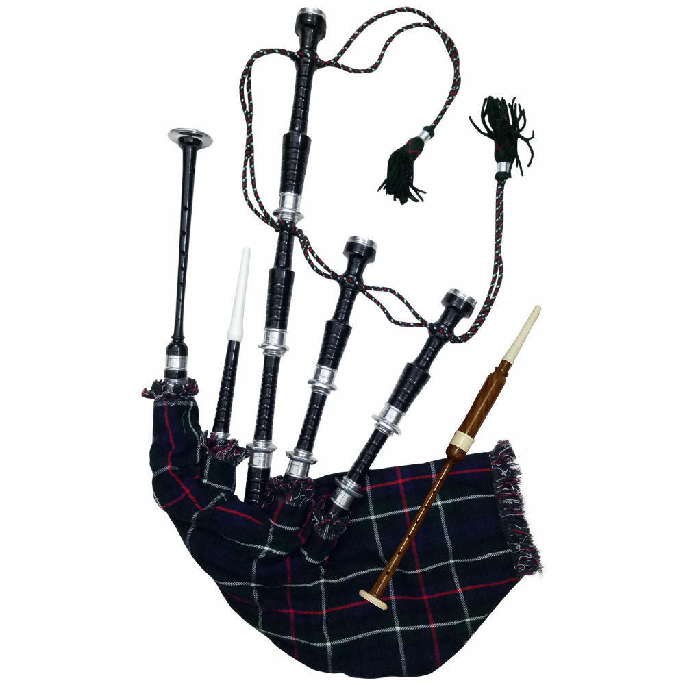 TC Scottish Great Highland Bagpipe Silver mount Rosewood Various Tartan Bagpipes