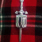 TC Drummer Kilt Pin Chrome Finish 4"/Highland kilt pin for Drummer Drum Badge