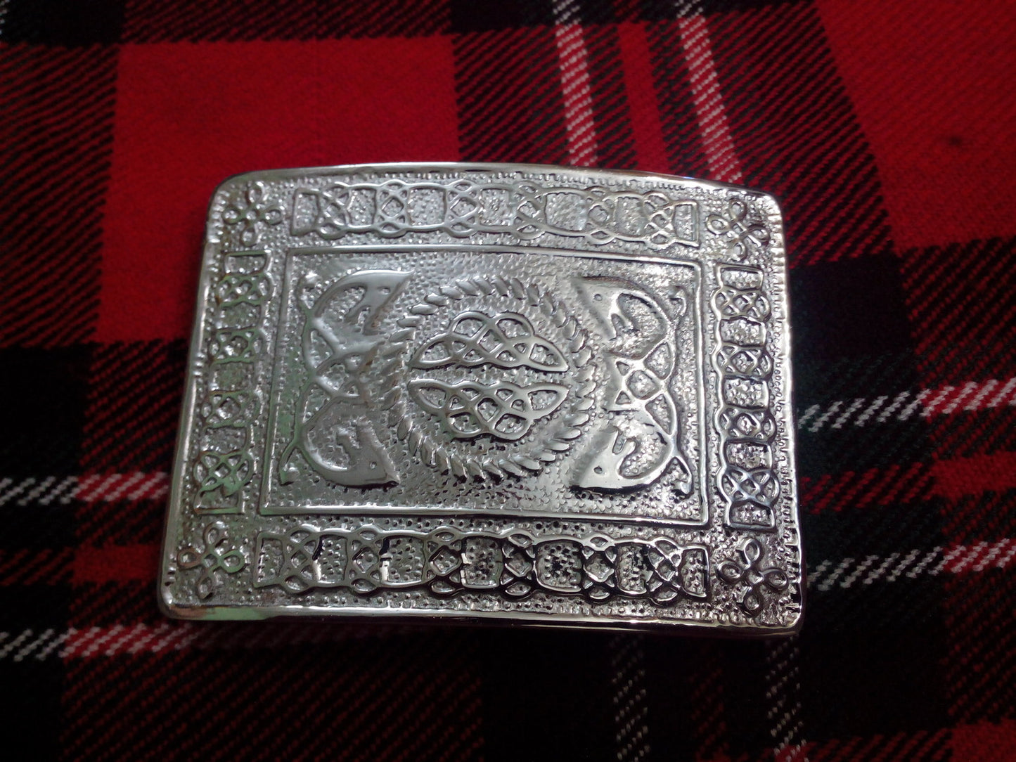 TC New Celtic Knot Kilt Belt Buckle Chrome Finish/kilt belt Buckle CELTIC knot