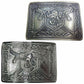 Mens Scottish Kilt Belt Buckle Rampant Lion Antique/Chrome Finish kilt Pin Socks