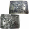 Mens Scottish Kilt Belt Buckle Rampant Lion Antique/Chrome Finish kilt Pin Socks