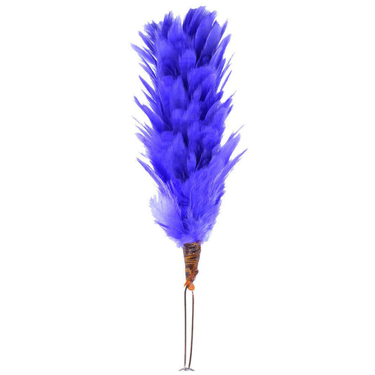 Glengarry Cap Plume Feather Hackle Purple 15cm Balmoral Hats Highland wear 6"-TC