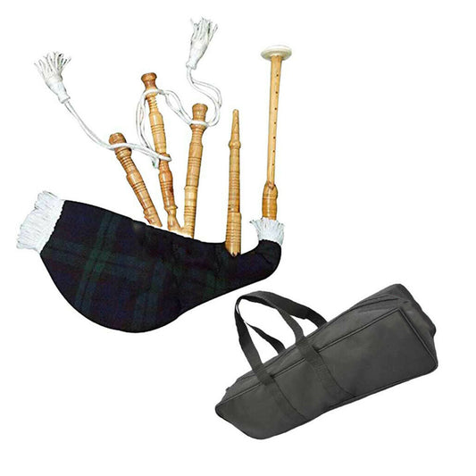 Black Watch Baby Toy Mini Bagpipe with Cover & Cord Free Bag and Reed Gift-TC