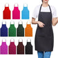 TC Plain Chef Apron Kitchen Cooking Catering Butcher Aprons For Unisex