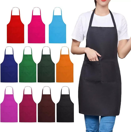 TC Plain Chef Apron Kitchen Cooking Catering Butcher Aprons For Unisex