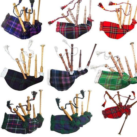 Child Bagpipe,Junior Playable Bagpipes/Kids Toy bagpipe Various Tartans/Gaita-TC