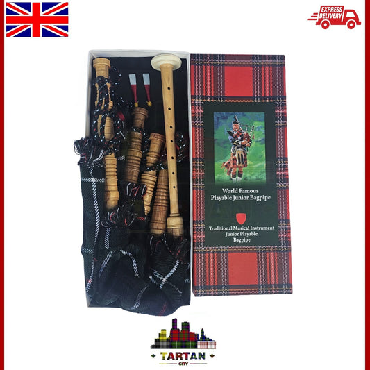 Junior Bagpipe Toy for Kids - Playable Mackenzie Child Bagpipes