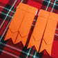 TC Men’s Kilt Sock Flashes Orange Tartan/Scottish Kilt Hose Flashes orange