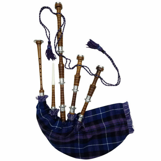 Scottish Bagpipe Silver Mounts Free bagpipe Carrying/Bagpipes-Tc