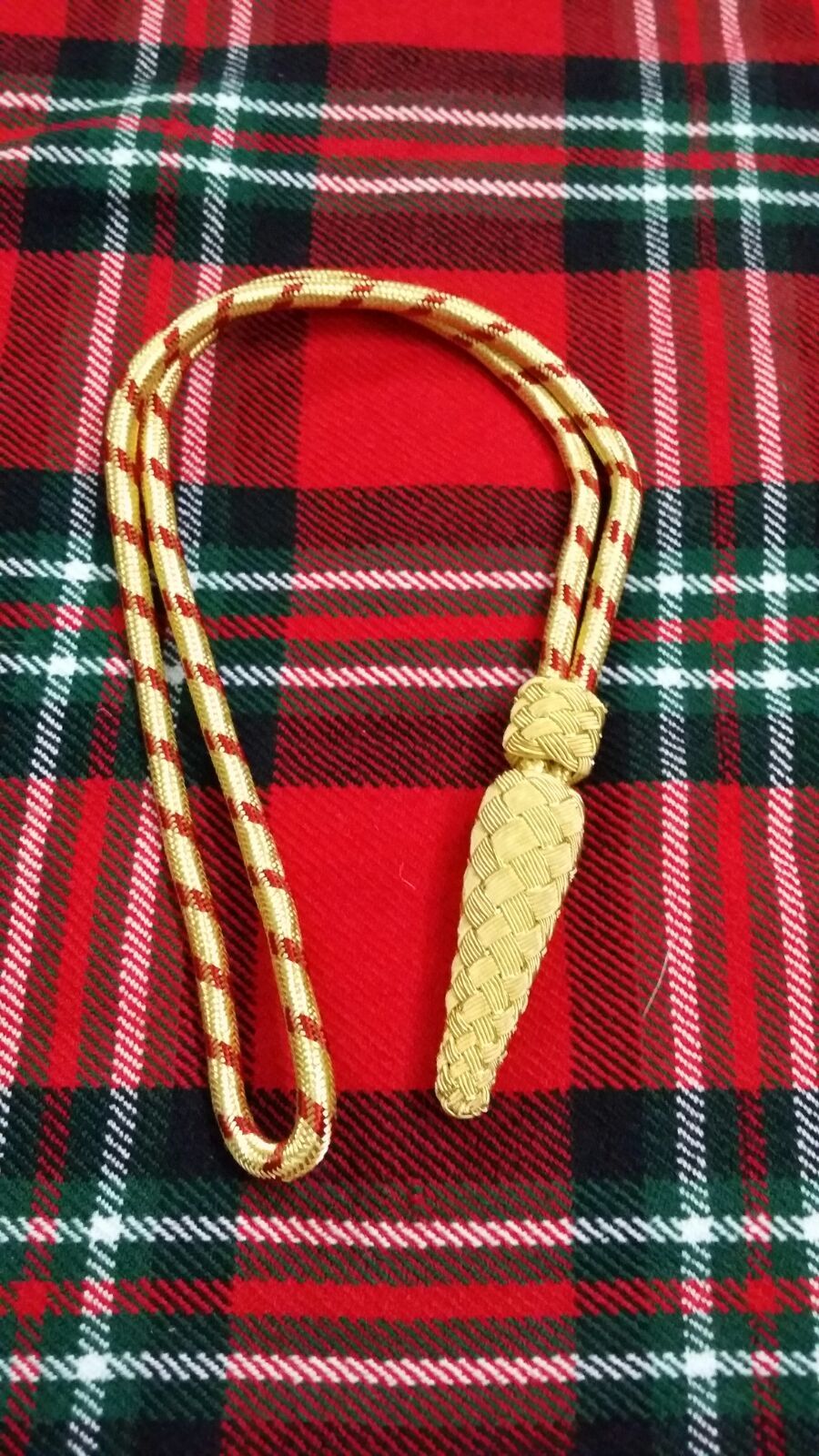 TC British Army Golden & Red Sword Knot/WWI WWII sword knot/Navy sword knot
