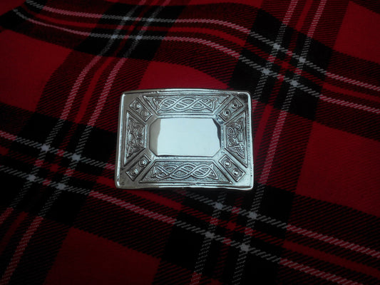 Scottish Celtic Design Kilt Belt Buckle/Highland CELTIC Line design kilt Buckle