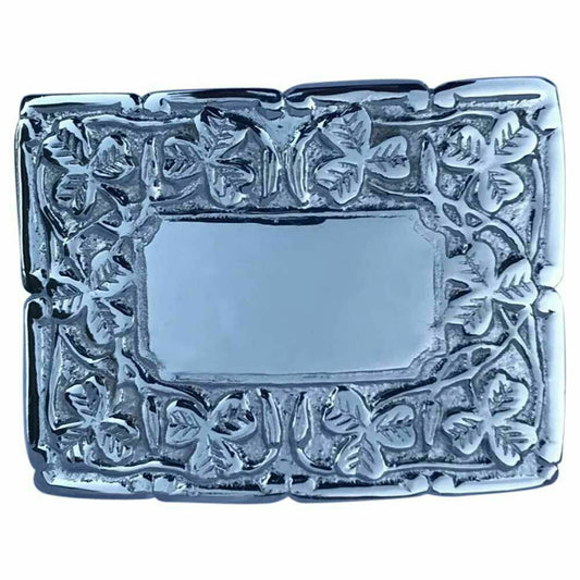 TC Deluxe Thistle Design Kilt Belt Buckle/Irish Shamrock Kilt belt Buckles