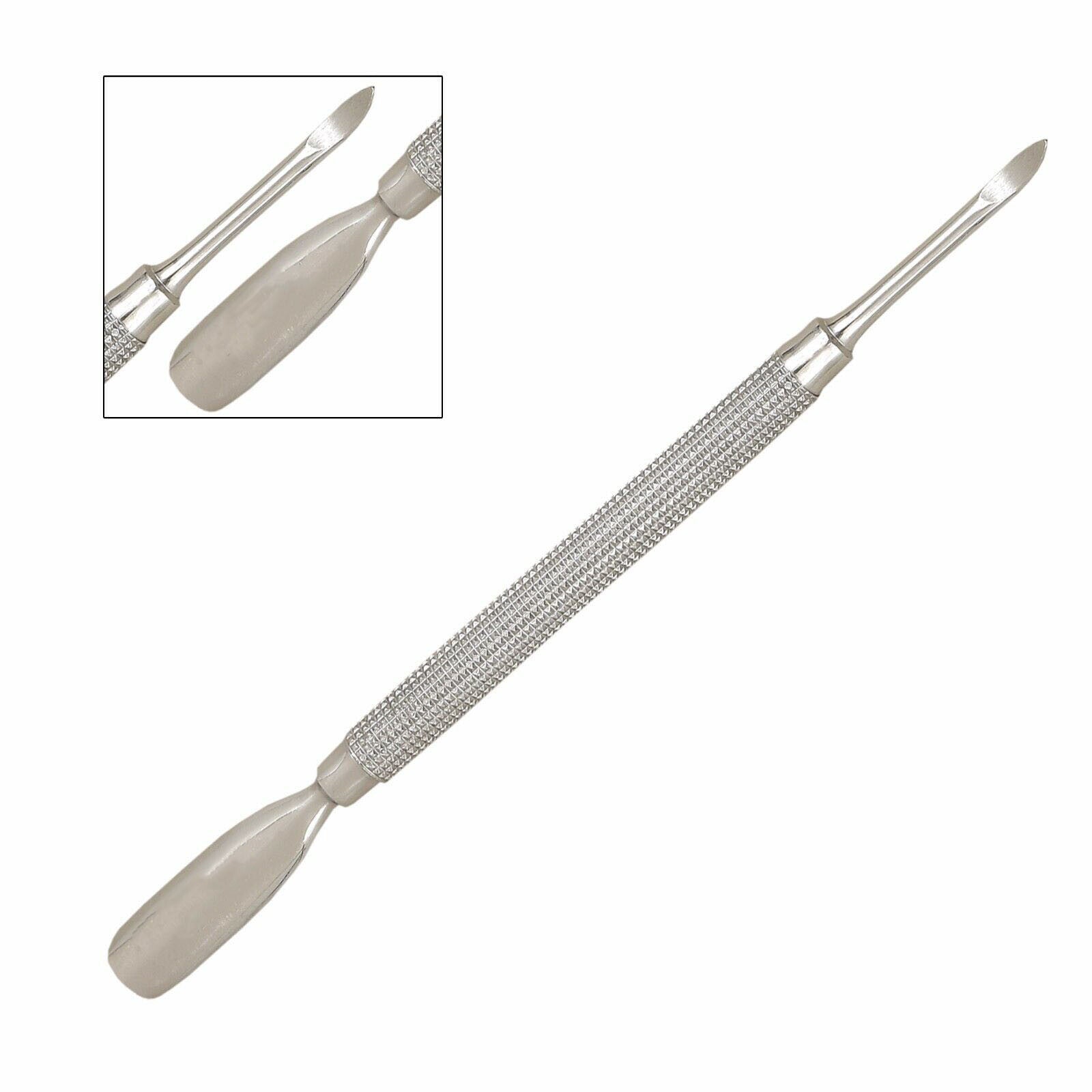 Cuticle Pusher Spoon Manicure Nail Pusher Scraper Remover Stainless Steel-Tc
