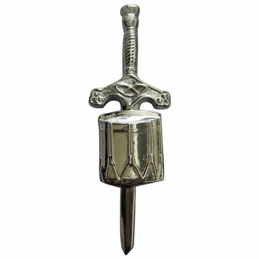 Scottish Highland Drum kilt Pin Chrome Finish/kilt pin drum style/kilt Pins