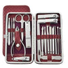 TC Nail Care Kit 19 pcs Manicure Pedicure Cutter Clippers Case Men Womens